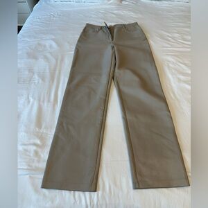 Wilfred Taupe Vegan Leather Pants